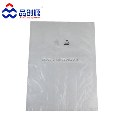 China ANTISTATIC PE Transparent Moisture Proof Flat Mouth Food Grade Packing Bag for sale