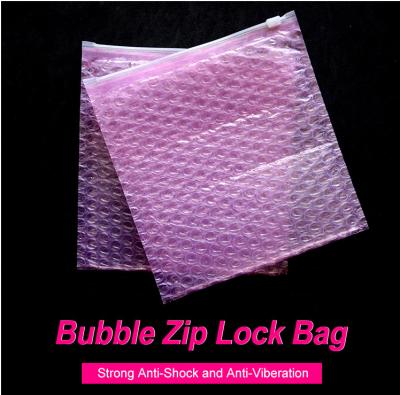 China Shock Resistance Customized Ziplock Bubble Design Popular Padded Mailer Envelope Bubble Bag for sale