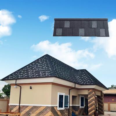 China Preservative Coated Wood House Tile Decorative Metal Roof Stone Roof Tile In Ghana Nigeria for sale