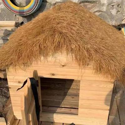 China Artificial Thatch Roofing Roof Tile Synthetic Thatch Eco-friendly Durable Fluffy And Thick PE for sale