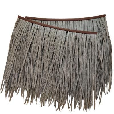 China Antiseptic High Quality Outdoor Casual Synthetic Cover Decorative Artificial Thatch Roof Synthetic Thatch Palm for sale