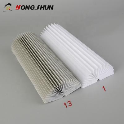 China Yongshun light filtering fabric for shades vertical and honeycomb blinds double blind fabric for sale