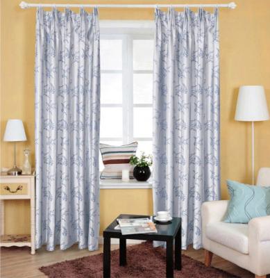 China Supplier Anti-static Professional Blue Jacquard Curtain Fabric Stock Lot for sale