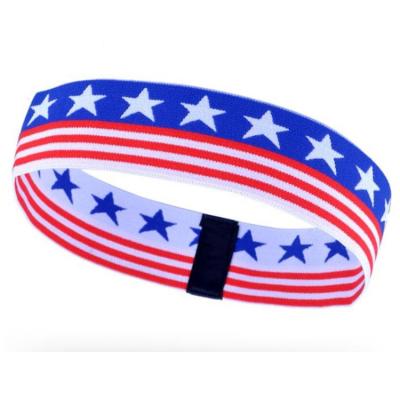 China High Quality Custom Jacquard Yoga Headbands Yoga Sport Elastic Nylon Headband for sale