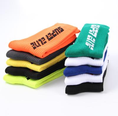 China Viable Custom Design Combed Cotton Hog ​​Mens Sport Crew Hogs Custom Basketball Socks for sale