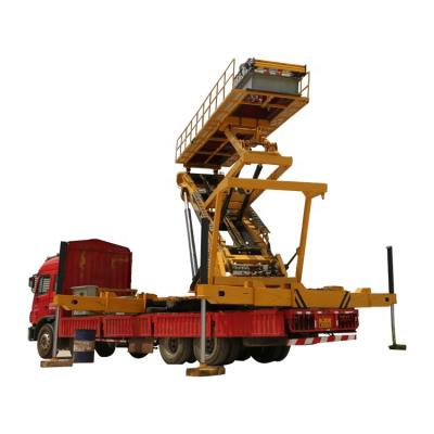 China Hotels Hydraulic Lifting Platform For Glazed Roof Tile Production Line for sale