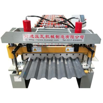 China Building Material Shops Popular Design Metal Roofing Sheet Machine Trapezoidal Sheet Roll Forming Machine for sale