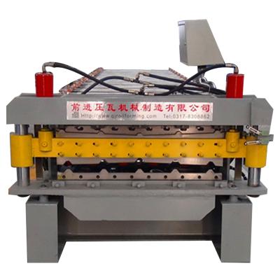 China Factory Double Layer Aluminum Zinc Roofing Sheets Roll Forming Machine for sale