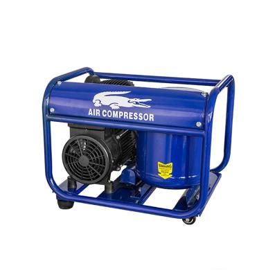 China Markers Lubricated Portable Frame Type 9L 1.1kw 1.5hp Oil Free Air Compressor for sale