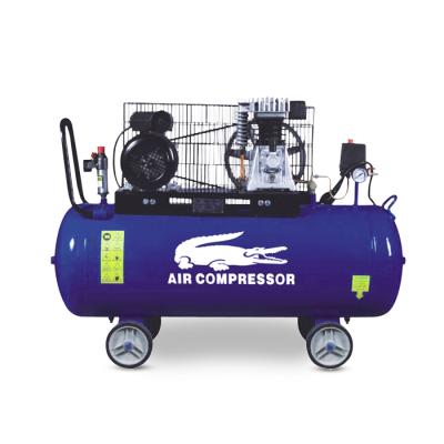 China Cheap Price Lubricated 2.5hp Belt Driven 100 Liter Compressor Piston Italy Air Compressor for sale