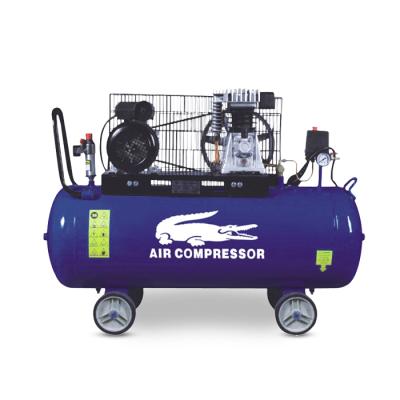 China Factory supplier 3hp 150l belt compressor piston Italy lubricated air compressor with wheel for sale