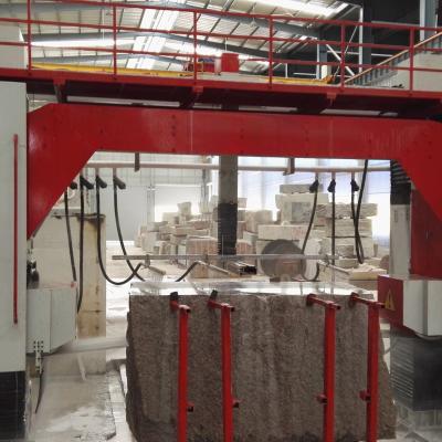 China Building Material Stores Multi-Conductor Diamond Saw Machine For Granite Slab Cutting 24pcs Wires for sale