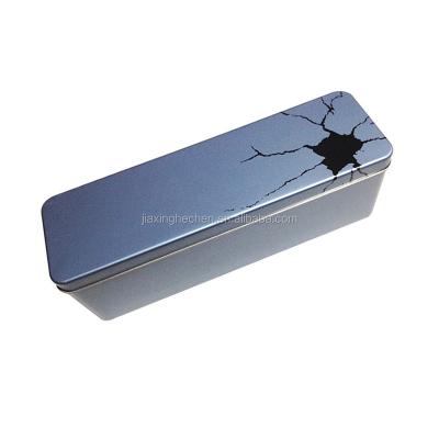 China Custom logo rectangle tin box bathroom accessories bath spa tin packing box for sale