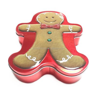 China Recycable Matierials Gingerbread Candy Tin Box Metal Gift Candy Tin Box for sale