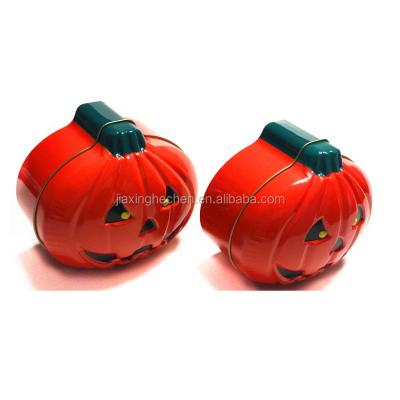 China Wholesale Factory Price Candy / Cake / Cookies Gift Packaging Tin Box Pumpkin Shaped for sale