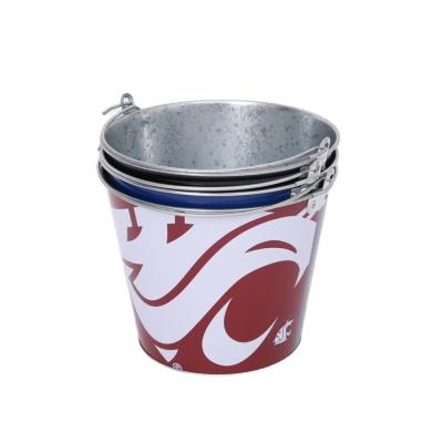 China Recycled Materials Promotion Galvanized Ice Can Bucket 5L With Handle And Bottle Opener for sale