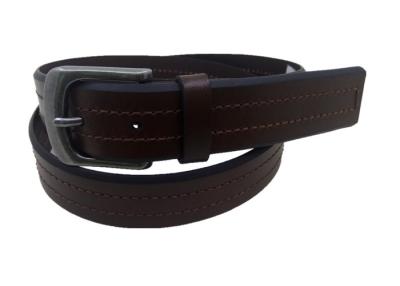 China Full Grain Gents Leather Belts Sizes 32 - 42 Attractive Metal Buckle for sale