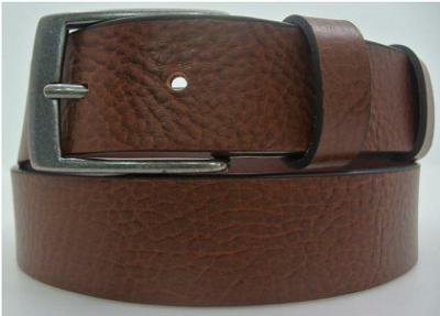 China Tan Casual Leather Belts Pronged Buckle Harness Leather Belt For Mens for sale