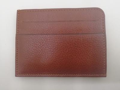 China Natural Milled Credit Card Holder Wallet , Slightly Vintage Credit Card Case Wallet for sale