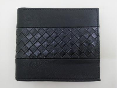 China PU Leather Men'S Cash Wallet 11.3 * 9.6 Cm Braided And Texture Overview for sale