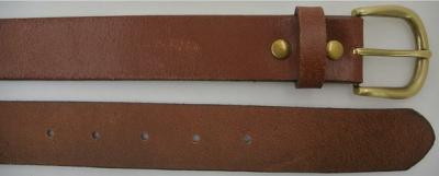 China Fashional Womens Leather Belt , Brown Waist Belts For Dresses Prong Buckle for sale