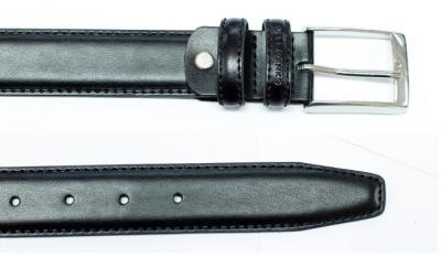 China Free Design Skinny Synthetic Leather Belt Nickel Brushed Finish Buckle for sale