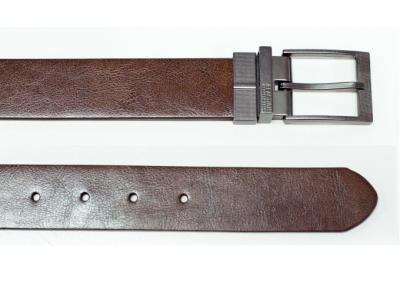 China Personalized Reversible Leather Belt , Mens Real Leather Belts Easy Maintain for sale