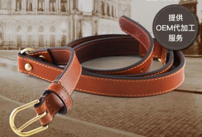 Chine La ceinture en cuir tressée des femmes faites sur commande en couleur de Brown et couleur de noir à vendre