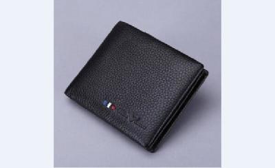 China Brown Color / Black Color Real Leather Wallet With Customized Logo For Mans for sale