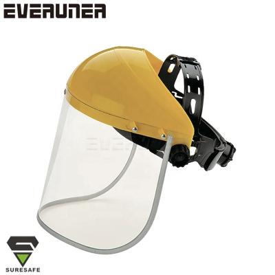 China HDPE CE Clear Clear PC Transparent Sun Visor Protective Face Mask for sale