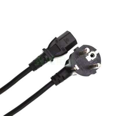 China Power Station European regulation three plug pin tail shielded power cord Pure copper wire environmental medical belt Shield connecting cable for sale