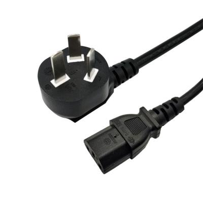 China Power Station National Standard Three Pin Tail Power Cord Electrical Wires Euro Cable Extension Cords Home Wiring for sale