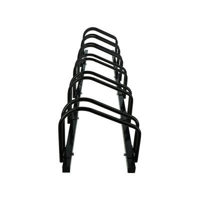 China Cheap Space Saving 5 Bike Rolling Round Cage Garage Vehicle Bike Parking Rack for sale