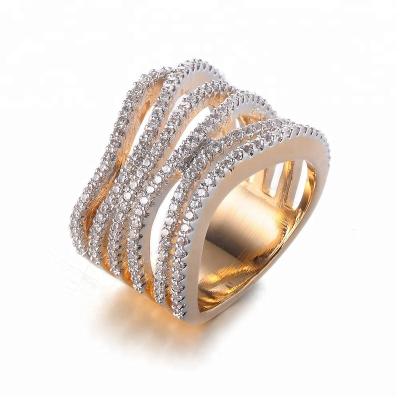 China Fashion Trendy Ring Jewelry Italian 18k Gold Arab Jewelry for sale