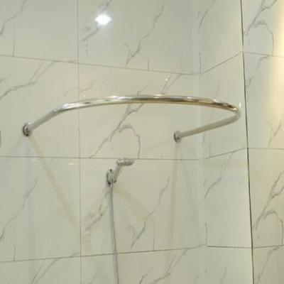 China Fancy Oval Curved Shower Sustainable Curtain Rod For Bathroom Use for sale