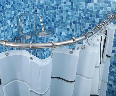 China Universal Self Supporting Expandable Shower Viable Curtain Rod for sale