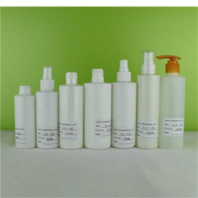 China Cosmetic Plastic Bottle Flat shoulder plastic bottles for sale