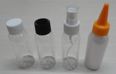 China 100 ML lege duidelijk lichtgewicht Plastic PET cosmetische potten met verschillende Caps Te koop