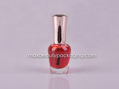 China de fles van het glasnagellak 15ml metalized glanzende gouden nagellakglb nagellak verpakking Te koop