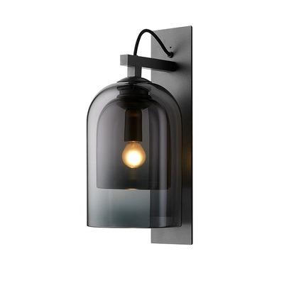 China Zhongshan modern glass wall lights simple design bedroom wall lamp shade contemporary E27 bulb hanging wall lamp made in China for sale