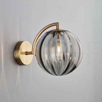 China Contemporary High Quality Wall Lights Indoor Modern Home Lamps 2022 Luxury Glass Shade Wall Lamp Bedroom Wall Light For Home for sale