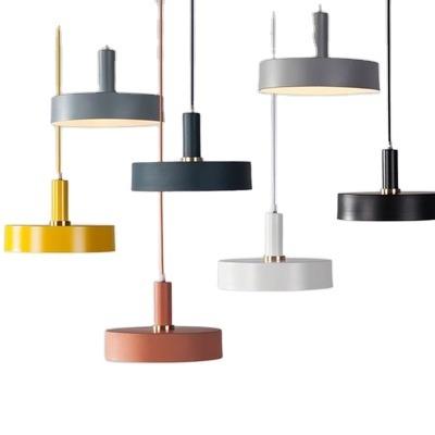 China Zhongshan Contemporary Lighting Custom Lamp Fixtures Suppliers Colorful Metal Shade Designer Pendant Lights for Home and Office for sale