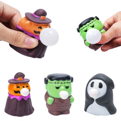 China Halloween Cartoon Relaxing Bubbles Gift Plastic Hot Selling Squishy Toy for sale