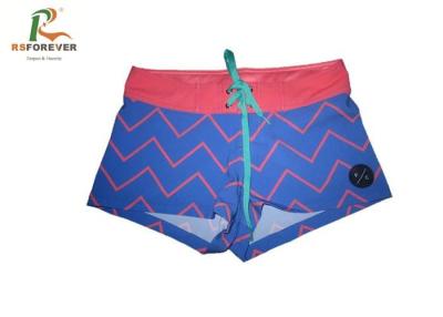 China Striped Surf Short Womens Board Shorts Water Repellent Polyester Custom Design for sale