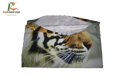 China Comfortable Tiger Animal Print Cushion Covers Full Dye Sublimation Lycra Material for sale