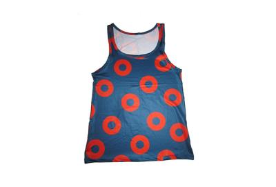 China Custom Breathable Donut Tank Top , 100 Polyester Quick Dry Womens Tops for sale