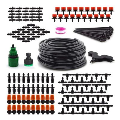 China Automatic Micro Irrigation Outdoor Garden DIY Greenhouse Spray Drip Irrigation System Watering Kit for sale