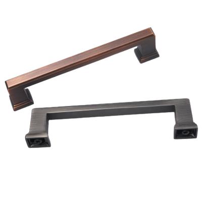 China Contemporary Furniture Handle Square Cabinet Pull Handles Modern Single Drawer Pulls Handle Sideboard Handles for sale