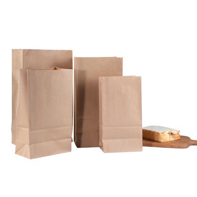 China Recycled Materials Cheap Eco - Friendly Fast Fried Food Brown Paper Bag Takeaway For Food Caterer for sale