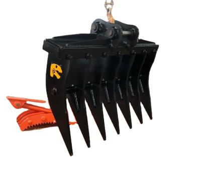 China Excavator Attachment RSBM Excavator Spare Parts Rake Bucket Excavator Rake for sale